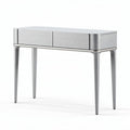 Metaalconsole tafel met twee lades 120 x 40 x 75 cm zilverkleurig